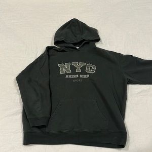 Anine Bing Green hoodie